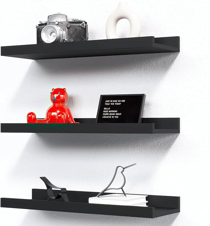 RICHER HOUSE 3 Set Floating Shelves by RicherHouse