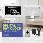 7'' Dementia Clock For Seniors, Large Display Digital Clock - Image 8