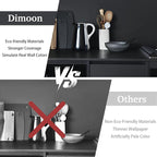 Dimoon 17.7''x236'' Peel and Stick Wallpaper Dark Grey Contact Paper - Image 9