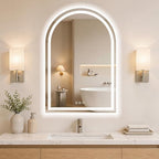Arched LED Bathroom Mirrors by WISSMILESHOME