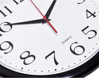 Bernhard Products Black Wall Clock Silent Non Ticking 10 Inch Quality Quartz - Image 2