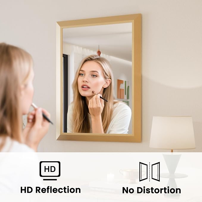 Amorho 30x36 Inch Bathroom Mirror, Wall-Mounted Mirrors Perfect - Image 2