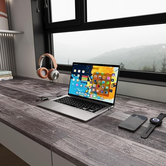 TANONE Wood Contact Paper Peel and Stick Wallpaper Gray, Self Adhesive - Image 8