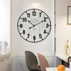 Large Old Town Farmhouse Wall Clock – 24 Inches Rustic Antique Wood - Image 7