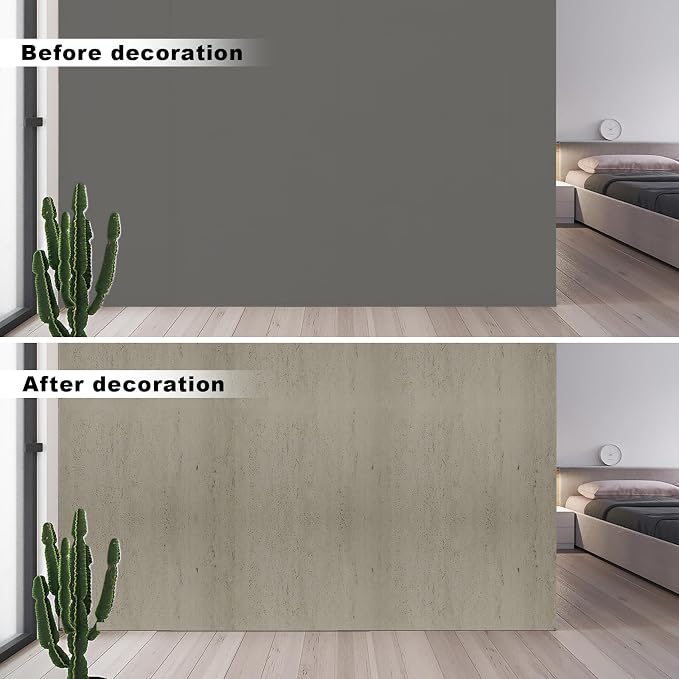 3D Wall Panels - 4PCS 47.2"x23.6" Faux Stone Wall Covering - MCM Modified Clay - Image 2