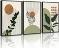 PHOPAGO Boho Plant Wall Art Green Botanical Bohemain Framed Wall Printing by PHOPAGO