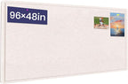 Extra Large Bulletin Board, 95 X 47 inches Cork Board by Hrrtyueg