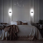 TRLIFE Modern Wall Sconces Set of 2, Wall Sconce Plug in 12W LED 6000K Cool - Image 2