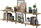 Wallniture Turin 60 Inch Long Adjustable Wall Shelf, Hanging Shelves by Wallniture