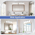 Bathroom Lighting Fixtures Over Mirror, Anti-Rust Vanity Light Fixture - Image 6