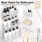 YASONIC Shower Caddy, Large Capacity Bath Organizer - Image 2