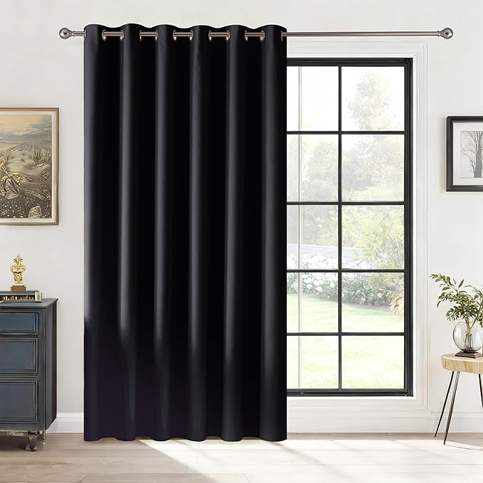 RYB HOME Blackout Thermal Insulated Curtains, Portable Curtain by RYBHOME