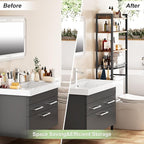 Kalrin Over-The-Toilet Storage Rack, 4-Tier Bathroom Organizer Shelf Over Toilet - Image 4