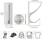 pickpiff Silver Self Adhesive Coat Hooks - Image 4