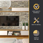 AZ Faux High-Density Polyurethane Faux Stone Interlocking Left Endcap - Image 5