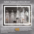 LOAAO 40X30 LED Bathroom Mirror - Image 8