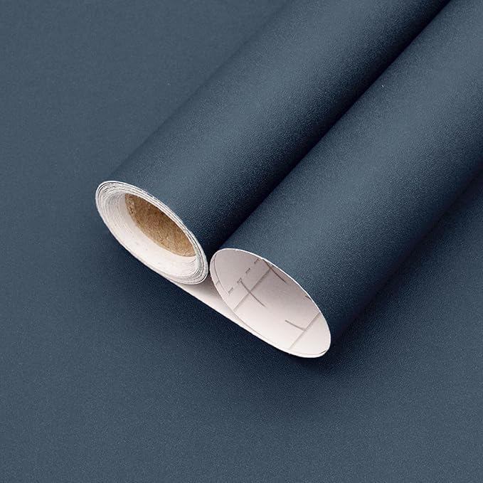 Yancorp 16"x120" Matte Blue Contact Papaer Peel and Stick Wallpaper Vinyl Wrap by YancorpHomeDecor