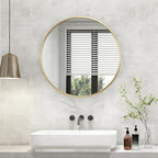 NEWBULIG 30 Inch Round Wall Mirror, Bathroom Mirror - Image 7
