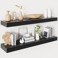Heimlove Floating Shelves for Wall 36 Inches Long, 9.3" Deep Black Floating by Heimlove