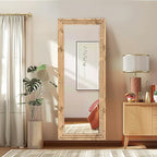 Full Length Mirror 58"x22" Solid Wood Frame Floor Large Mirror - Image 7