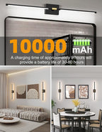 Battery Operated Wall Sconces Set of 2: 10000mAh Rechargeable Wall Lights - Image 7