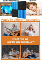 Sound Proof Foam Panels for Wall 48 Pack Acoustic Panels Sound Absorbing 1" X - Image 4
