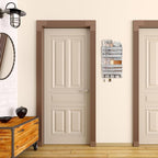 Mail Organizer Wall Mount with 4 Key Hooks, Rustic Wooden Hanging Mail Sorter - Image 6