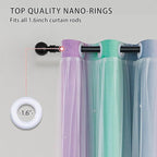XiDi Purple, Unicorn Green Curtains - Image 4