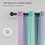 XiDi Purple Grey 84 inchs Long Curtains - Image 4