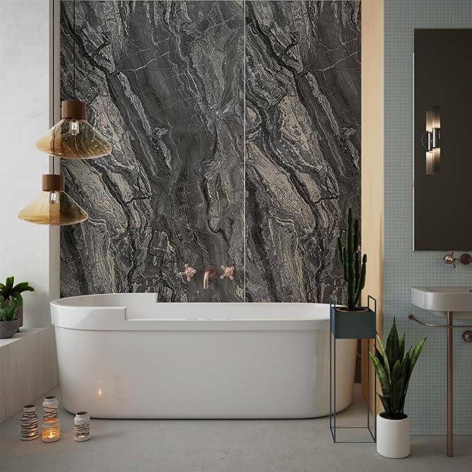 IZODEKOR 4 Pcs 24"x48" PVC Marble Wall Panels - Image 4