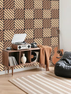 WoveN SounD Artisan Acoustic Wall Panels, 16 Pack 12x12 Inch, PVC Wood Grain - Image 8