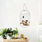Oval Mirror with Lanyard, High Definition Bathroom Mirror - Image 3