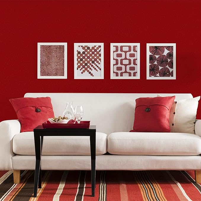 Abyssaly Red Wallpaper Peel and Stick Removable Self Adhesive Embossed Silk - Image 3
