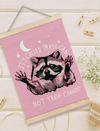 Foritho Funny Motivational Raccoon Meme Poster Wall Art Framed - Image 5