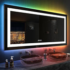 LOAAO 55X30 Inch RGB LED Bathroom Mirror - Image 2