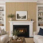 VEELIKE Tan Birch Wood Slat Wall Panels Peel and Stick Decorative Faux Wood - Image 3
