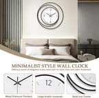 Dankeit Decorative Wall Clock, Silent Non-Ticking Quality Quartz Movement - Image 3