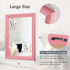 AAZZKANG Rectangle Mirror with Wood Frame Modern Farmhouse Wall Mirrors Decor - Image 2