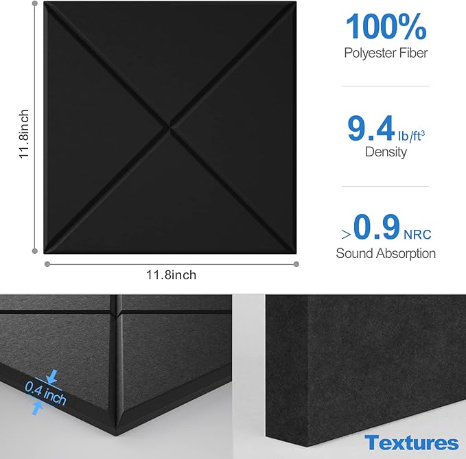 Sonicism 8 Pack X-Lined Acoustic Panels - Image 6