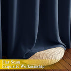 NICETOWN Blackout Navy Blue Curtain 102 inches Long, Grommet Thermal Insulated - Image 7