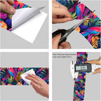 HOMETITUTE Wallpaper Border Peel and Stick Wall Border Tropical Parrot Theme - Image 8