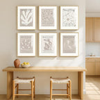 Framed Neutral Abstract Wall Art, 6 Piece Modern Matisse Prints Artwork - Image 5