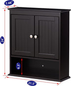 Spirich Bathroom Cabinet Wall Mounted, Wood Hanging Cabinets - Image 3