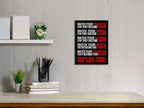 Pyradecor Watch Your Thoughts Motivational Classroom Poster Modern Canvas - Image 2