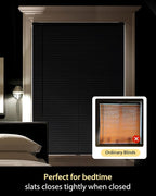 UNISHADES No Drill Blinds for Windows 1" Vinyl L-Shaped Slats Cordless Mini - Image 5