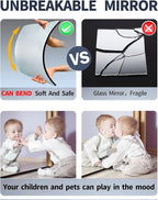 Wall Mirrors for Bedroom Door, Unbreakable Full Length Wall Mirrors Tiles - Image 6