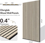 Olanglab Wood Slat Wall Panels 4 Pack, Acoustic Wall Panels, 47.24'' x 23.62" - Image 5