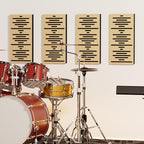 TONOR 4-Pack Acoustic Wood Wall Panels, 23.6” * 11.8” * 1.9” 3D Self-adhesive - Image 7