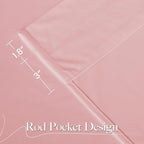 NICETOWN Baby Pink Velvet Curtains 96 inch Length, Room Darkening Thermal - Image 9
