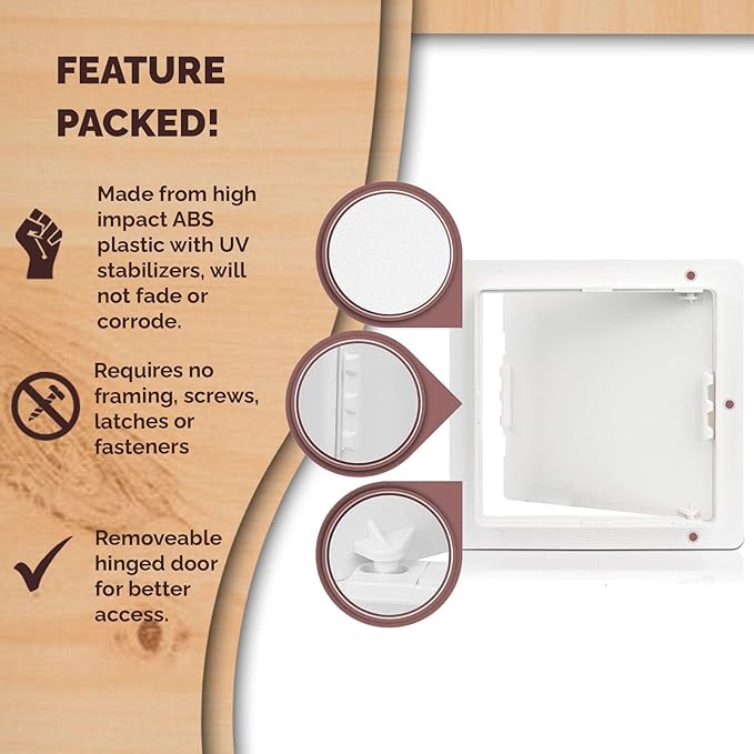 Morvat Access Panel 8x8 Inch for Drywall & Ceiling - Image 4